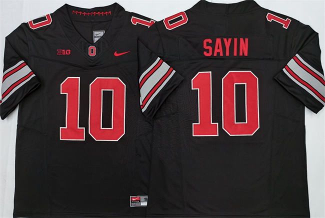 Men's Black Ohio State Buckeyes #10 Julian Sayin 2026 F.U.S.E. Limited Stitched Jersey